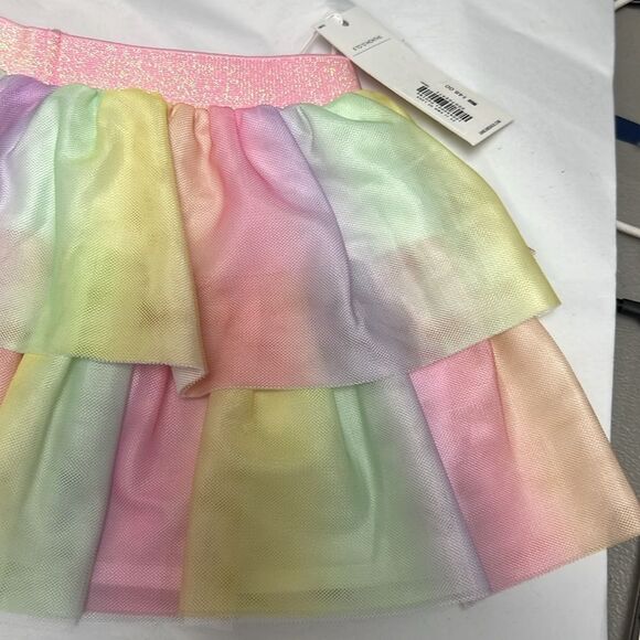 Janie and Jack 100850001 Rainbow Tiered Tulle Skirt size 6-12 months NWT - Picture 3 of 9